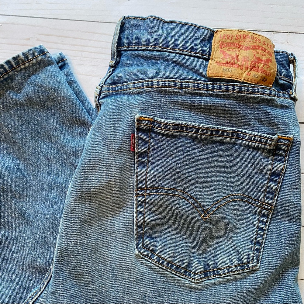 Men’s LEVI’S 505 Straight Leg Jeans Red Tab 36x32